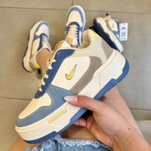 Carregar imagem no visualizador da galeria, TĂȘnis Nike AF1 Plataforma Azul Jeans Premium