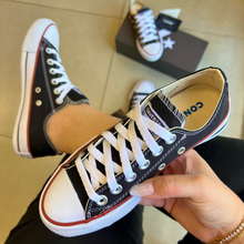 Carregar imagem no visualizador da galeria, Tênis All Star Preto e Vermelho Clássico