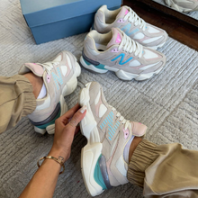 Carregar imagem no visualizador da galeria, Tênis New Balance 9060 Sea Salt Nude Azul Couro Legítimo