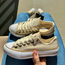 Carregar imagem no visualizador da galeria, TĂȘnis All Star Areia Courino Premium