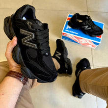 Carregar imagem no visualizador da galeria, Tênis New Balance 9060 Sea Salt Preto Masculino Couro Legítimo