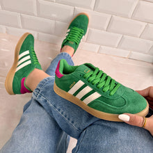 Carregar imagem no visualizador da galeria, Tênis Adidas Gazelle Verde Pink  Couro Legítimo 2.0
