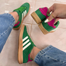 Carregar imagem no visualizador da galeria, Tênis Adidas Gazelle Verde Pink  Couro Legítimo 2.0