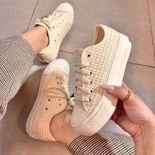 Carregar imagem no visualizador da galeria, Tênis All Star Areia Renda Plataforma Premium