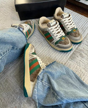 Carregar imagem no visualizador da galeria, Tênis Gucci Screener Verde e Vermelho