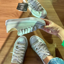 Carregar imagem no visualizador da galeria, Tênis All Star Courino Cinza e Lilás Feminino Premium