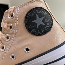 Carregar imagem no visualizador da galeria, Tênis All Star Cano Alto Amêndoa Brilho Feminino Premium
