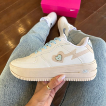 Carregar imagem no visualizador da galeria, Nike Air Force Love Azul Feminino Premium

