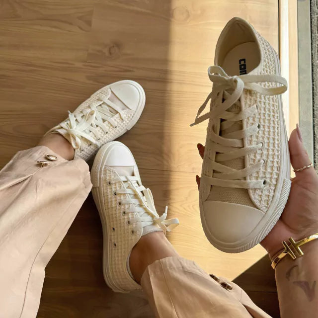 Tênis A.Star Areia Renda Premium