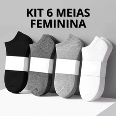 KIT 6 MEIAS FEMININA