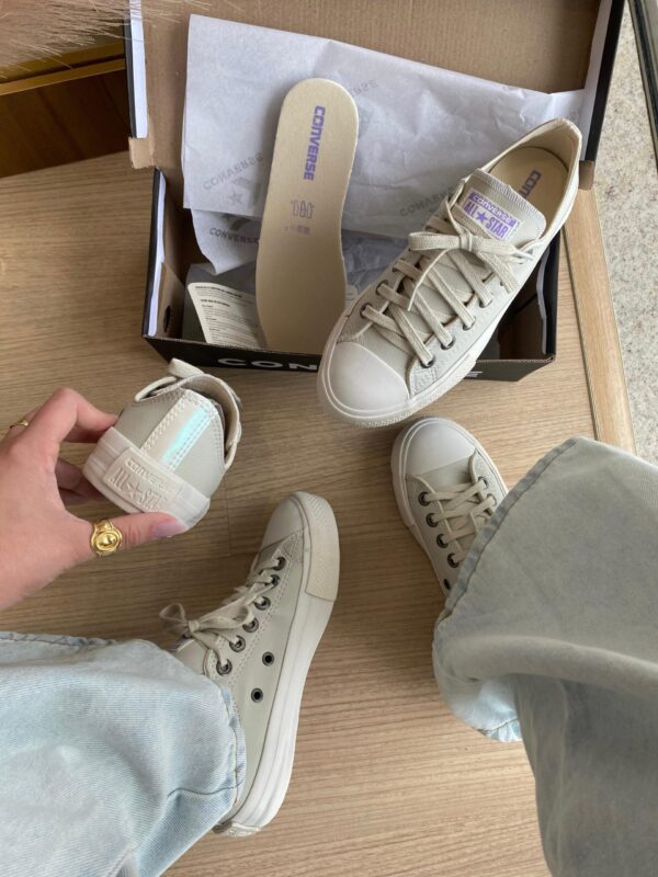 Tênis All Star Cinza Lilas